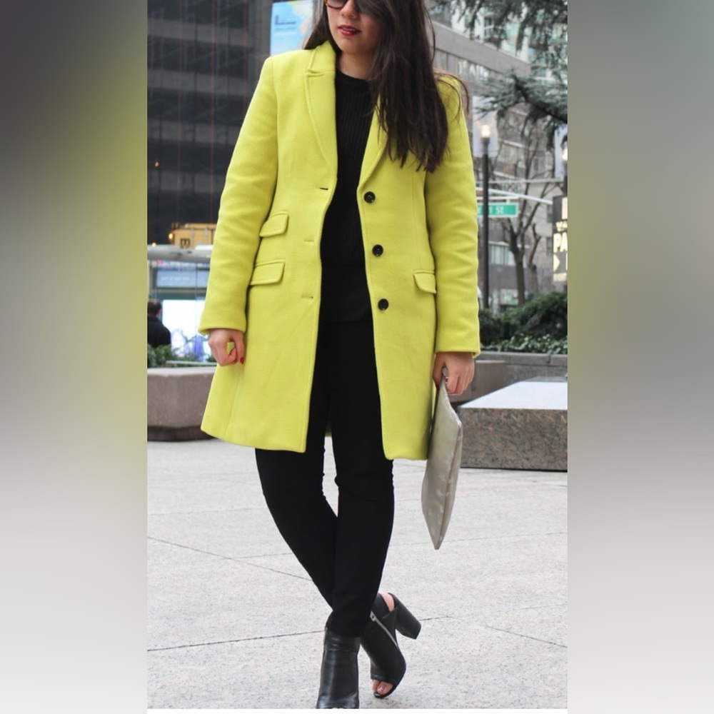 Banana Republic Yellow Blazer Classic Tailoring/ Wool